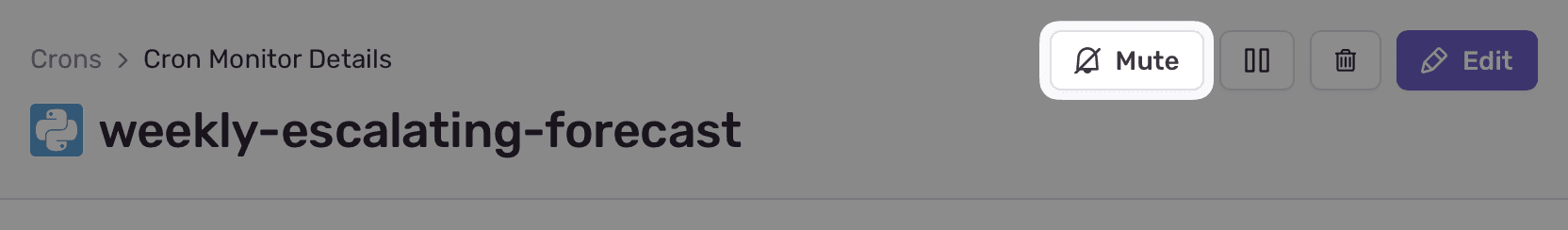 Muting a Cron Monitor